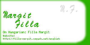 margit filla business card